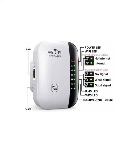 تقویت کننده WiFi نسل 2024 مدل Wireless-N WIFI Repeater فاقد جنسیت D210303