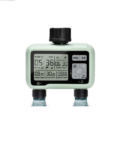 تایمر آبیاری, تایمر آبیاری دیجیتال تایمر آبیاری قطره ای دو خروجی HCT-326 فاقد جنسیت برند جوگی