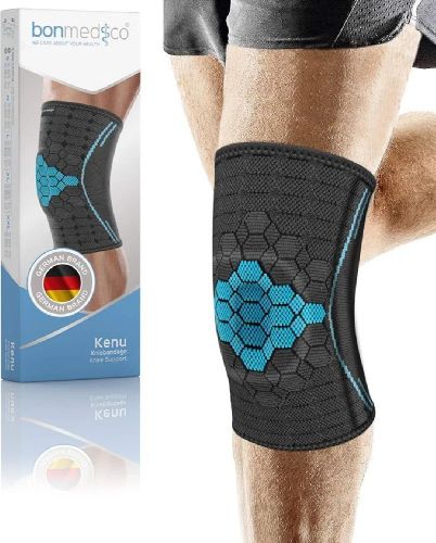 زانوبند طبی Silicon Ring فاقد جنسیت bonmedico Kenu -- دودی