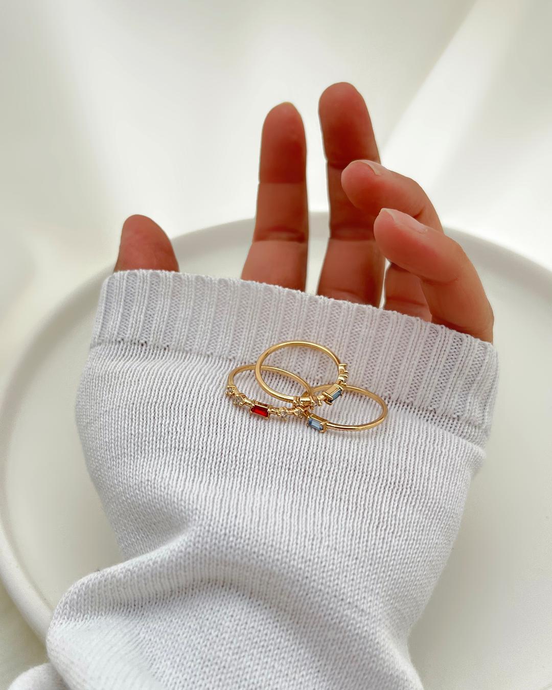 انگشتر پک مولتی کالر زنانه Tosh