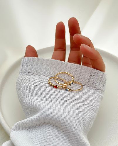 انگشتر پک مولتی کالر زنانه Tosh