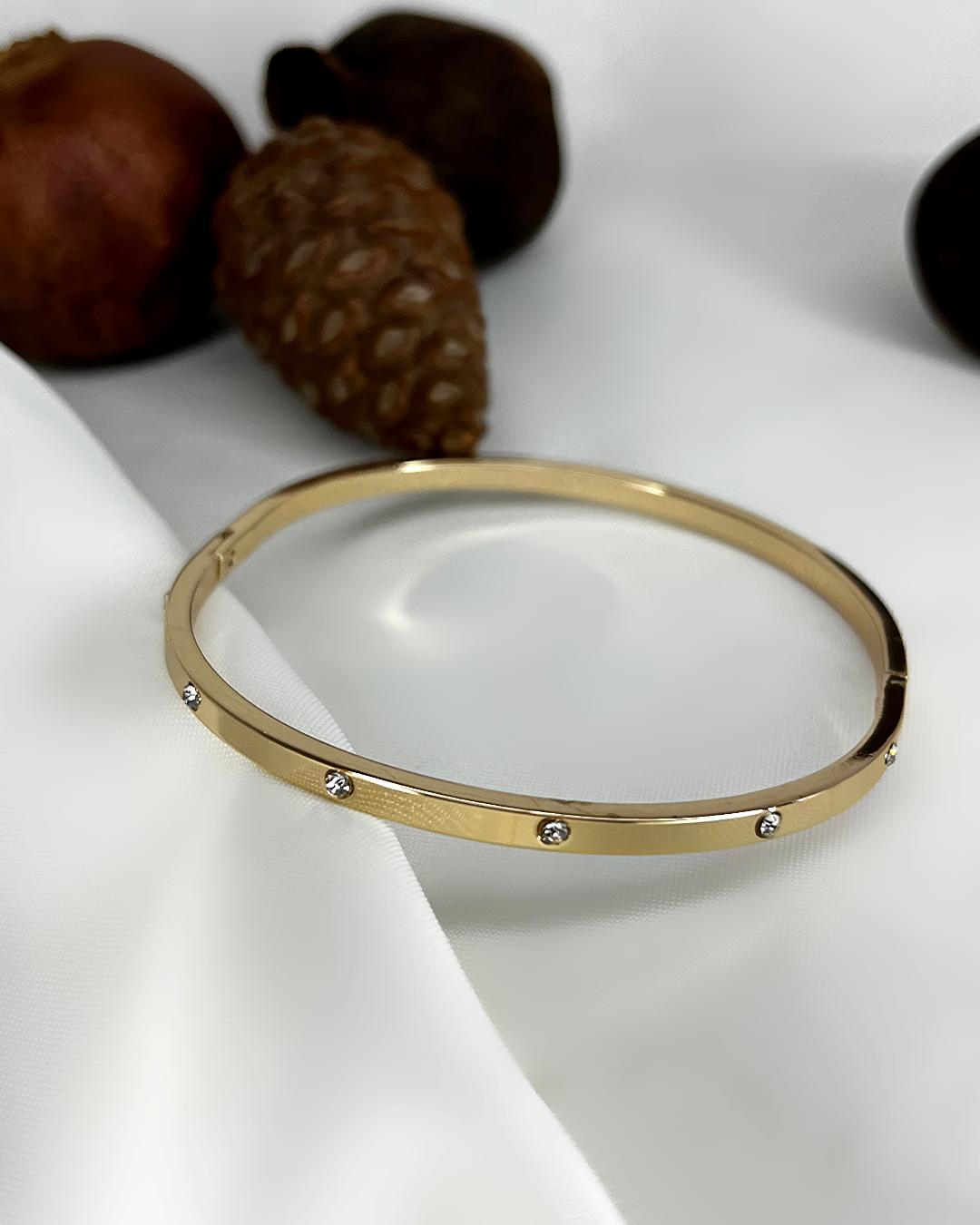 دست بند کارتیه نگین دار زنانه Tosh