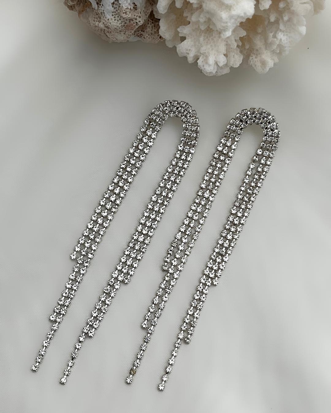 گوشواره مجلسی ریسه ای زنانه Tosh