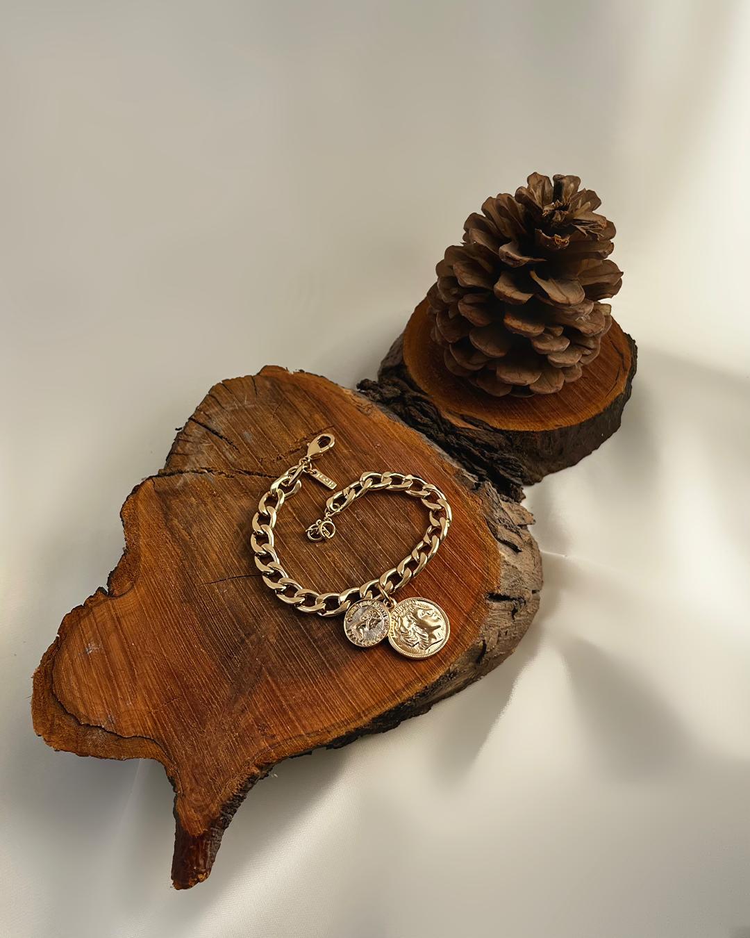 دست بند سکه ای زنانه Tosh