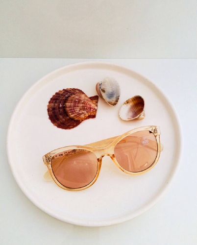 عینک پروانه ای فریم شفاف زنانه I am