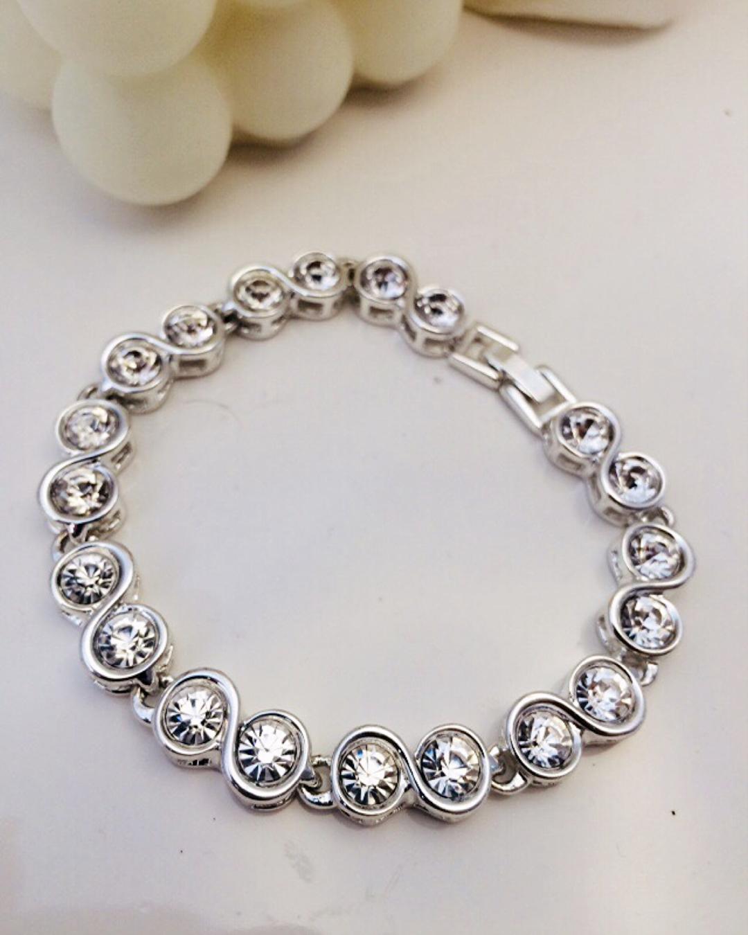 دست بند فول نگين زنانه Tosh