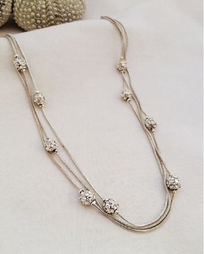 گردنبند 3 رج پوپكى زنانه Tosh