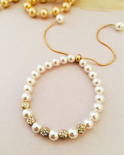 دست بند مرواريدى اسانسورى زنانه Tosh