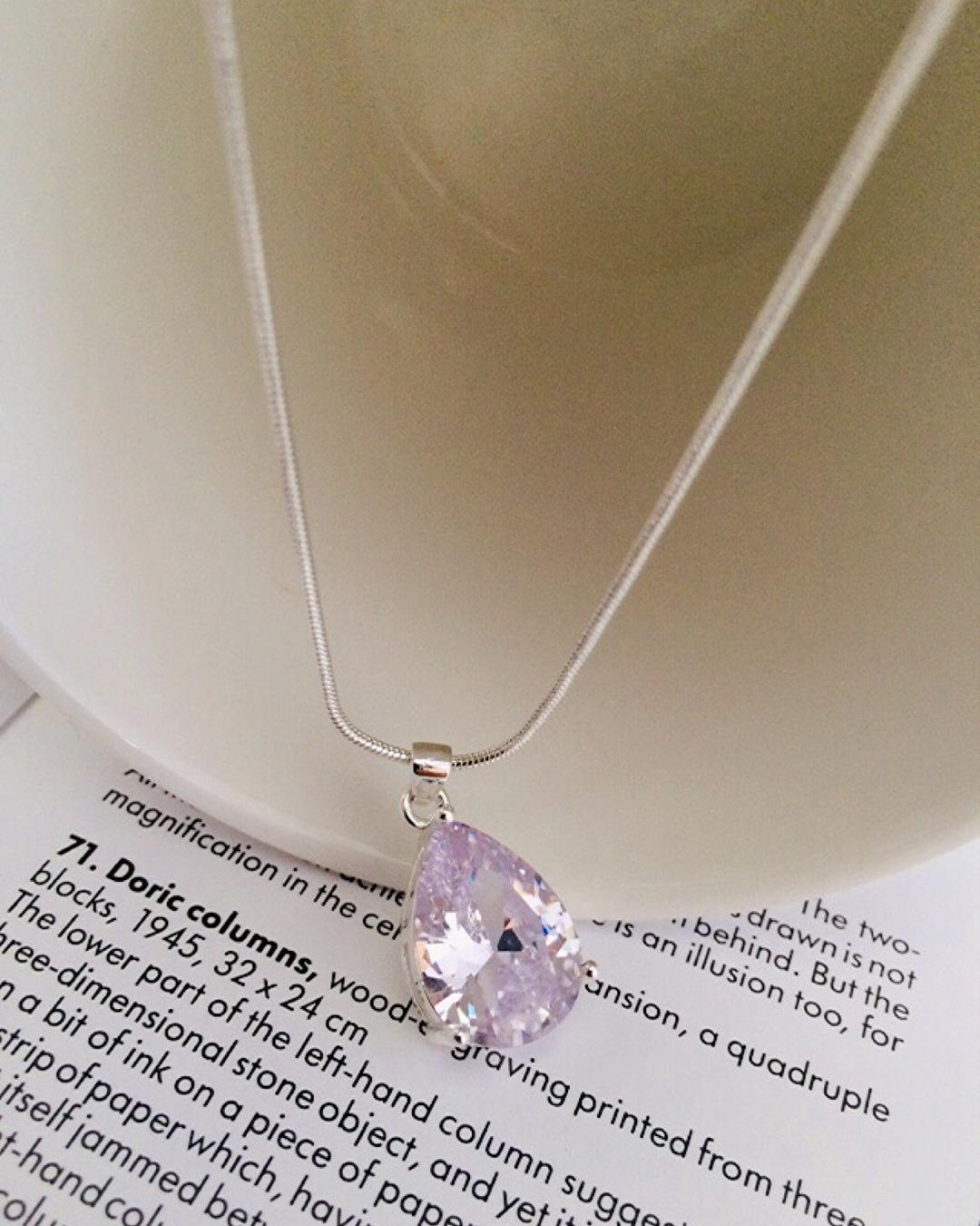 گردنبند تك نگين زنانه Tosh