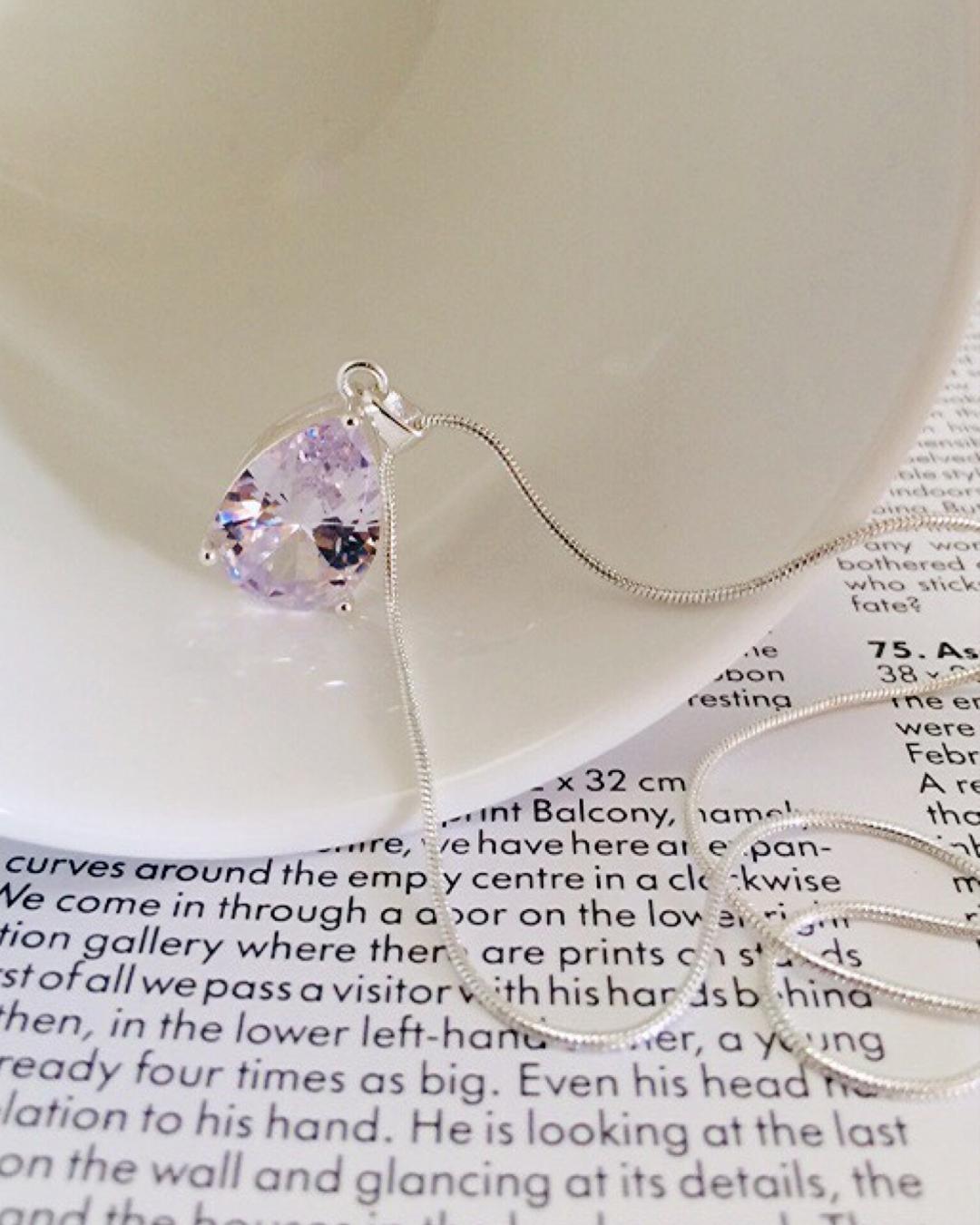 گردنبند تك نگين زنانه Tosh