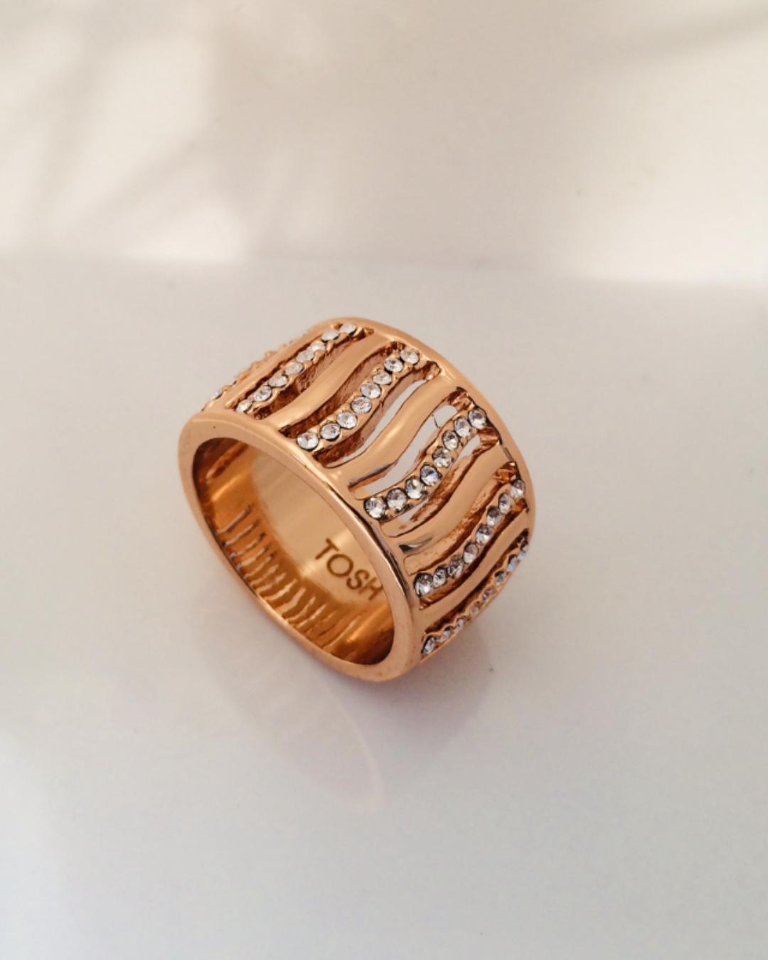 انگشتر رينگ پهن زنانه Tosh