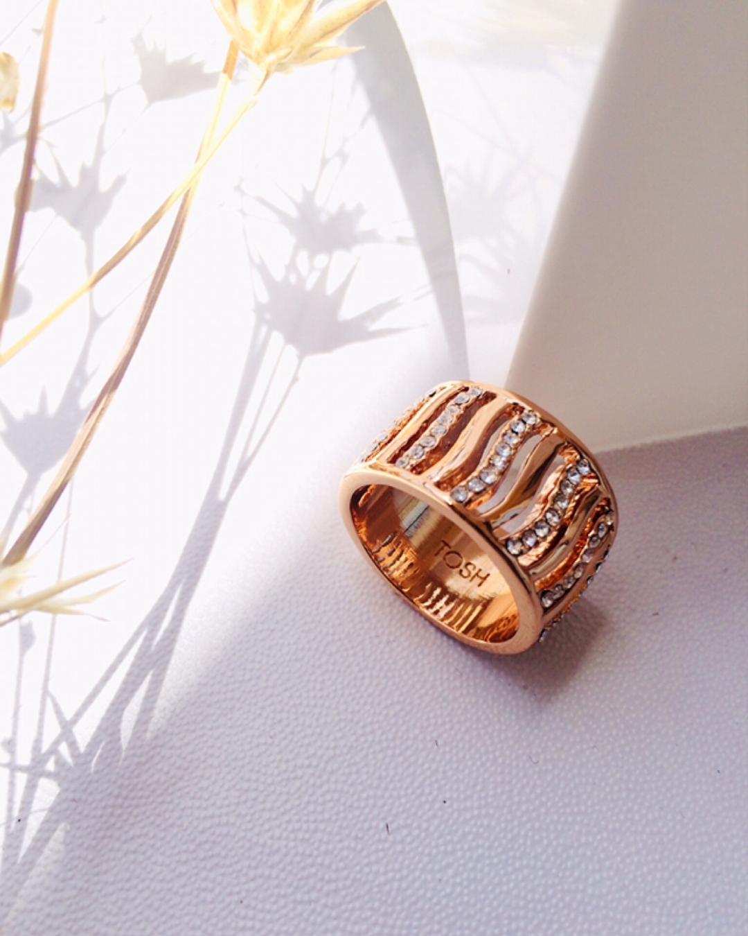 انگشتر رينگ پهن زنانه Tosh