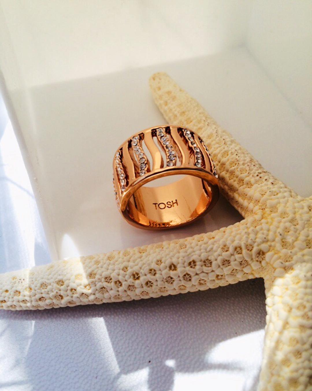 انگشتر رينگ پهن زنانه Tosh