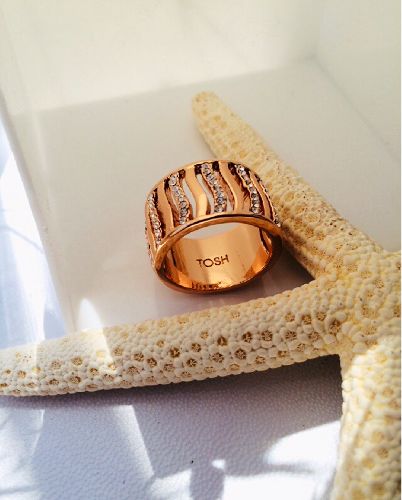 انگشتر رينگ پهن زنانه Tosh