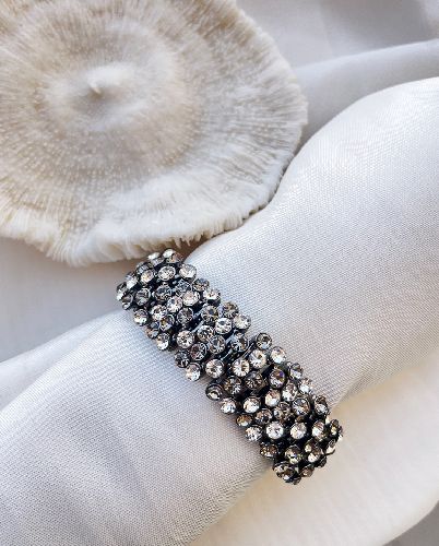 دست بند فول نگین کشی زنانه Tosh