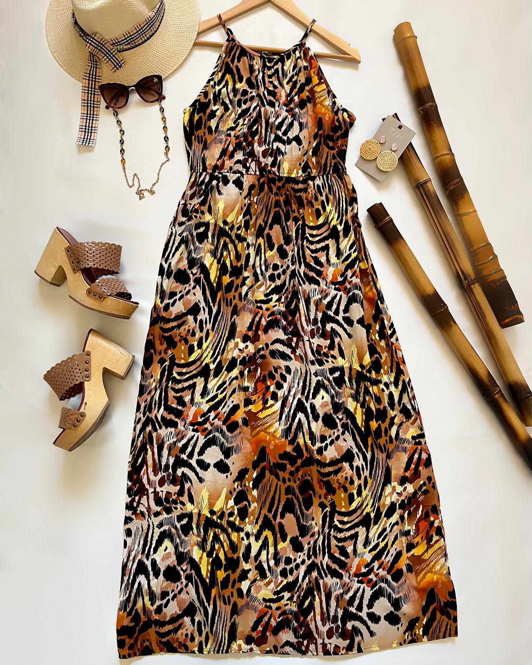 پیراهن ساحلی پلنگی زنانه Dotti