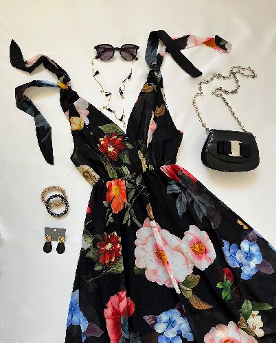 پیراهن ساحلی گل گلی زنانه Freebrand