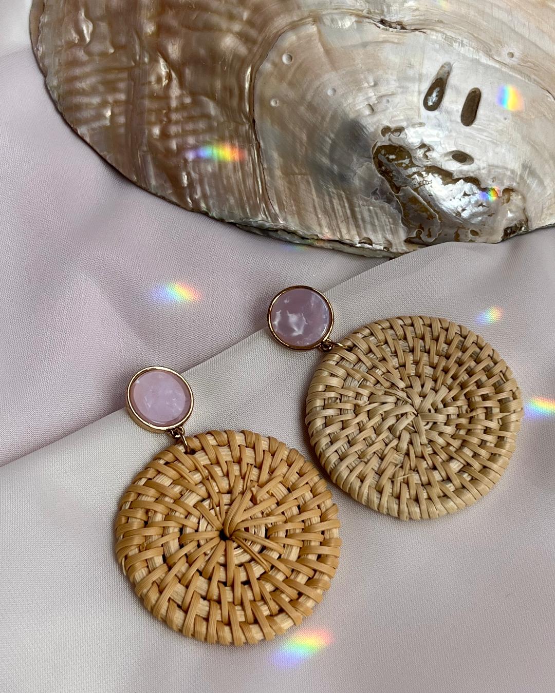 گوشواره ساحلی حصیری زنانه Tosh