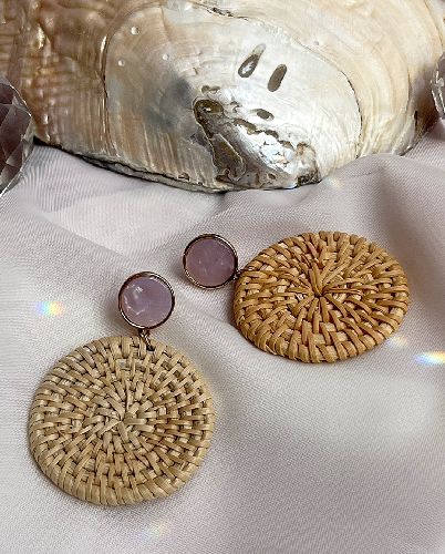 گوشواره ساحلی حصیری زنانه Tosh