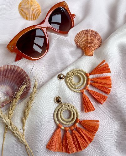 گوشواره حصیری ترکیبی زنانه Tosh