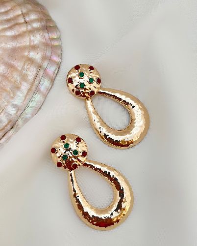 گوشواره چکشی نگینی زنانه Tosh