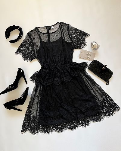 پیراهن مجلسی دانتل زنانه H&M