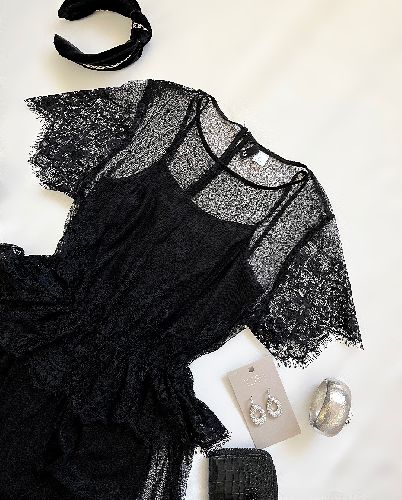 پیراهن مجلسی دانتل زنانه H&M