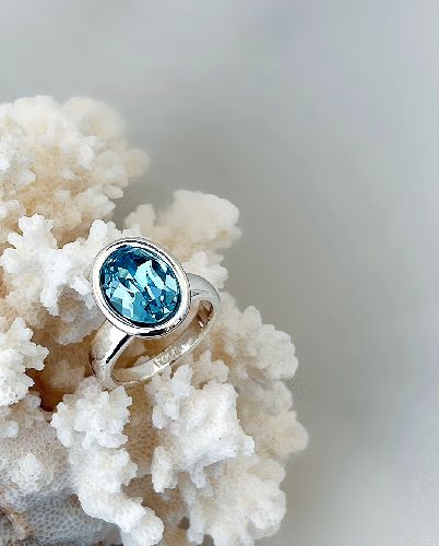 انگشتر تک نگین سواروسکی زنانه Tosh