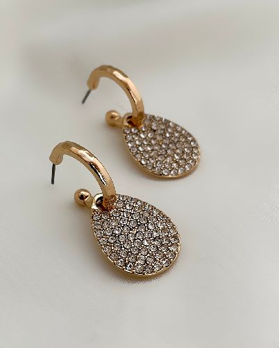 گوشواره اشکی فول نگین زنانه Tosh