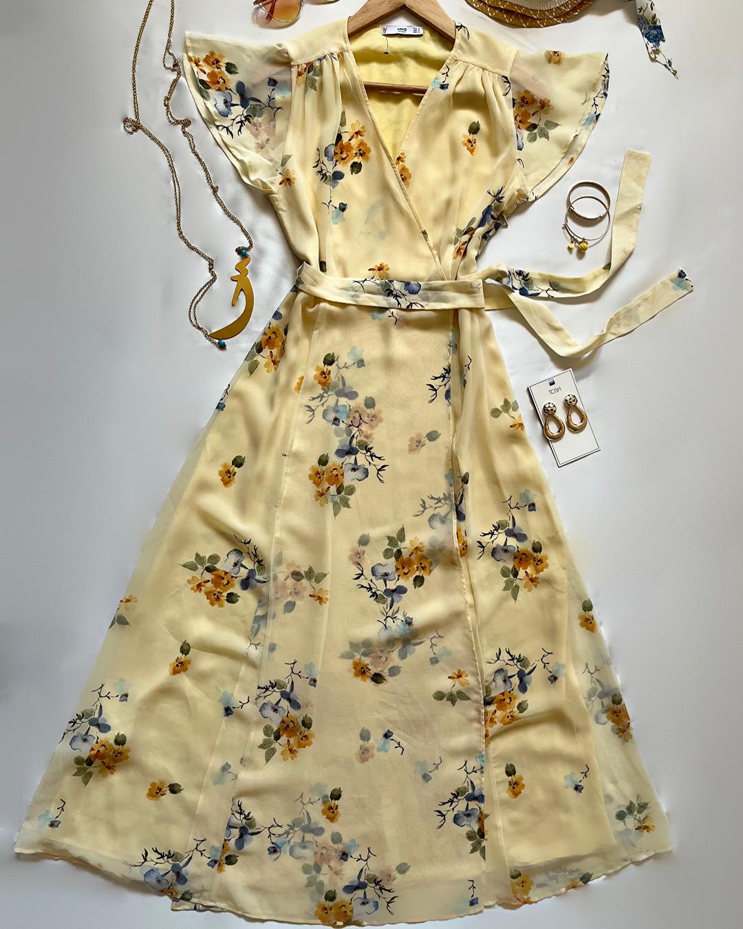 پیراهن گلگلی زنانه MNG