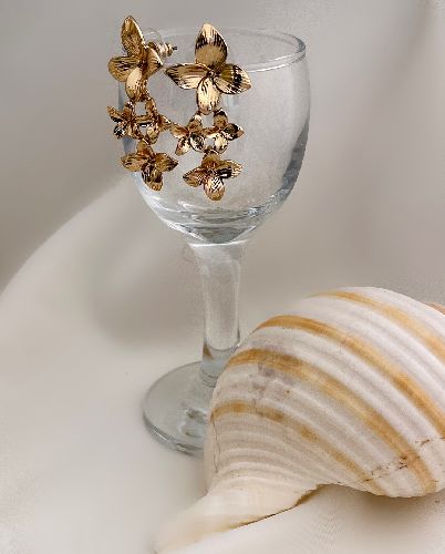 گوشواره گل گلی زنانه Tosh