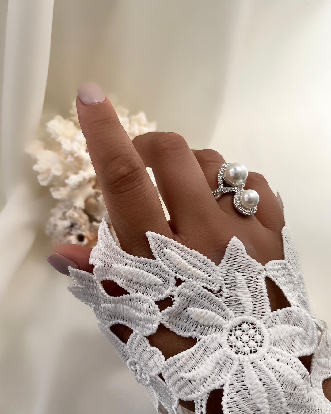 انگشتر مرواریدی زنانه Tosh