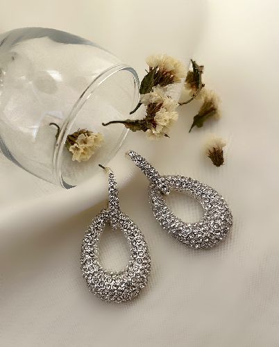 گوشواره فول نگین مجلسی زنانه Tosh