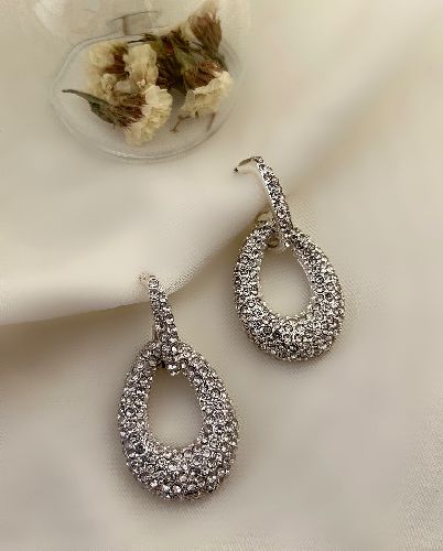 گوشواره فول نگین مجلسی زنانه Tosh