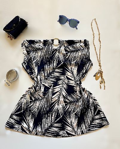 تاپ یقه دو حالته زنانه N. W. D