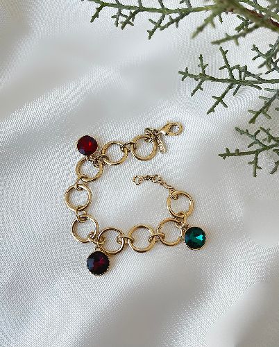 دست بند نگین ابنباتی زنانه Tosh Free طلایی