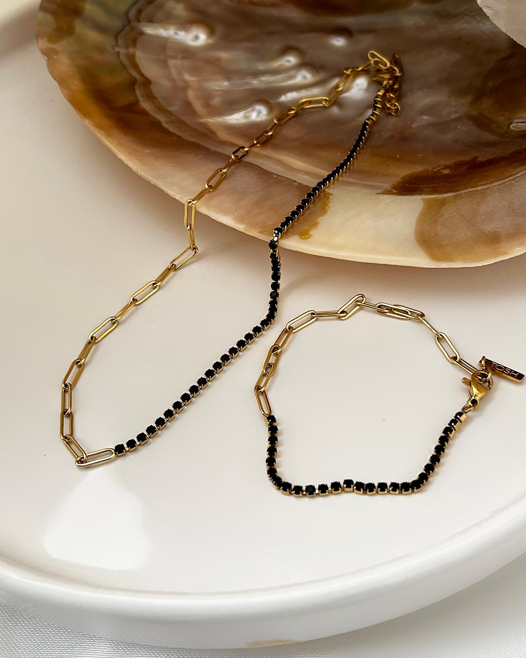 ست بدلیجات هرمس و نگیندار زنانه Tosh