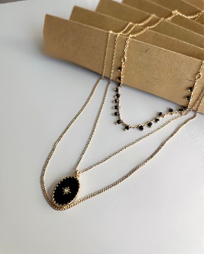 گردنبند رولباسی ۳ رج زنانه Accessories