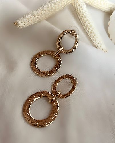 گوشواره مینیمال چکش کاری زنانه Tosh