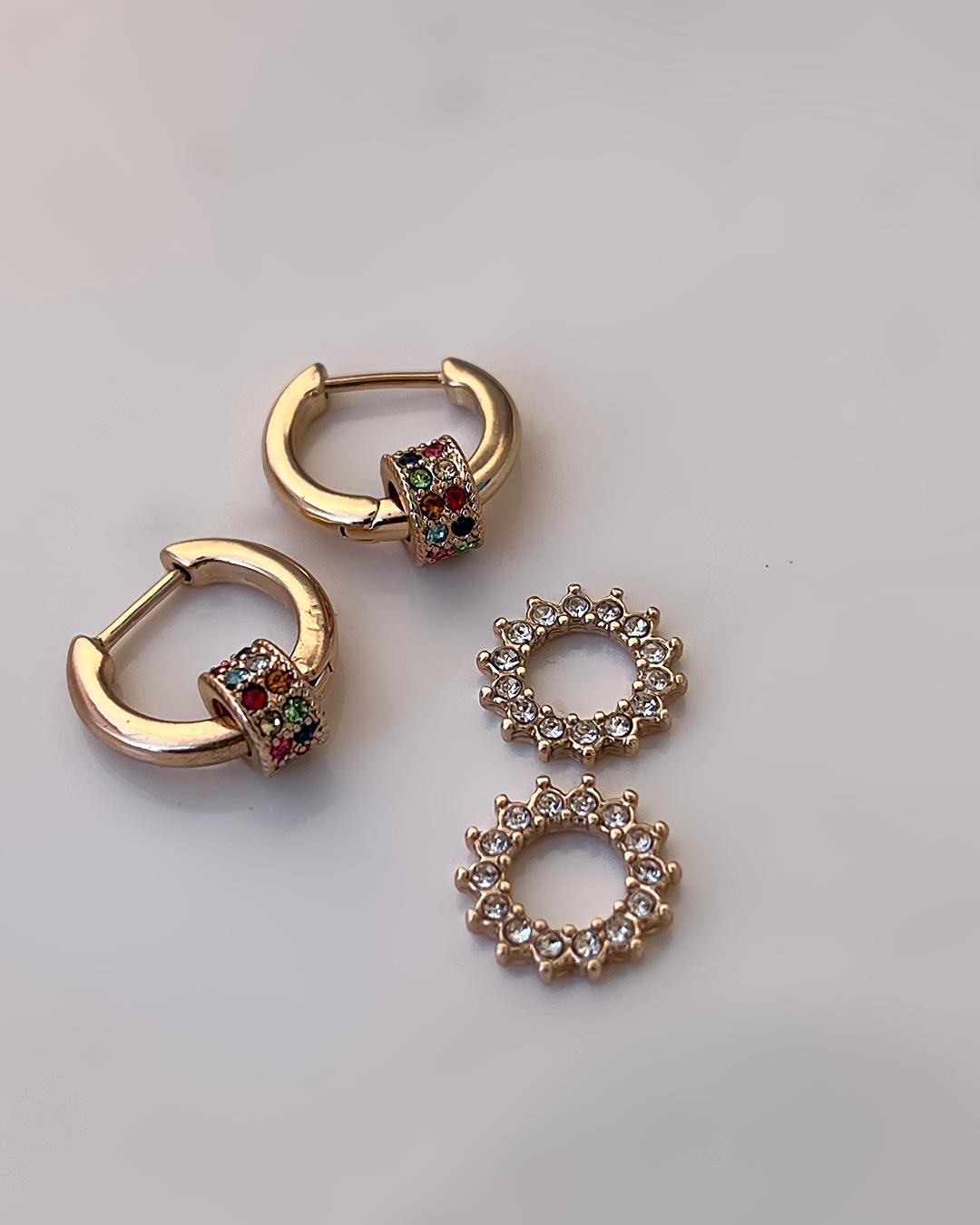 گوشواره ۲ اویزه فانتزی زنانه Tosh