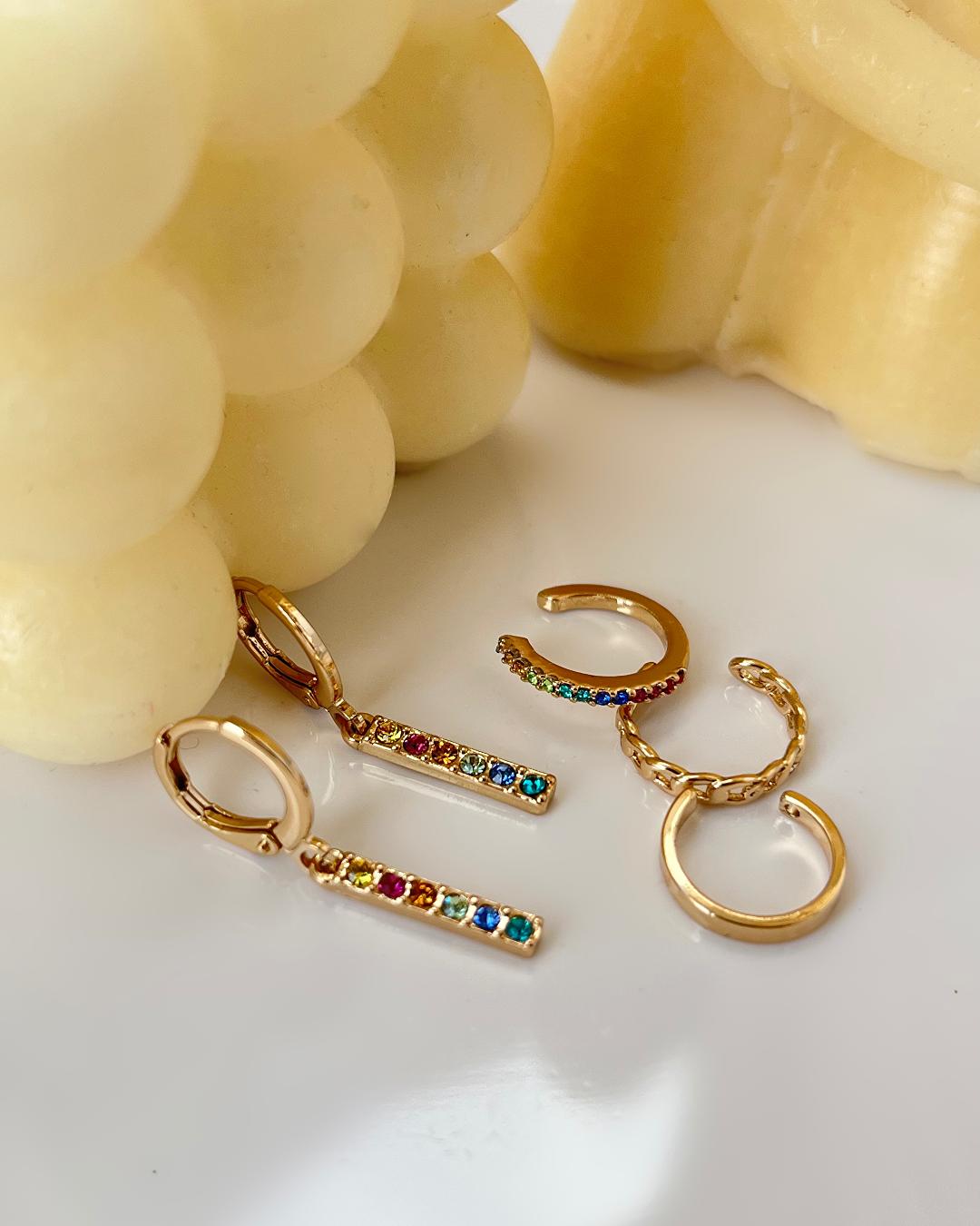 گوشواره پک مولتی کالر زنانه Tosh