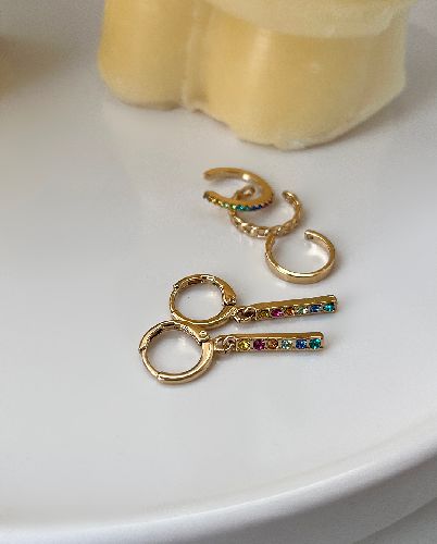 گوشواره پک مولتی کالر زنانه Tosh