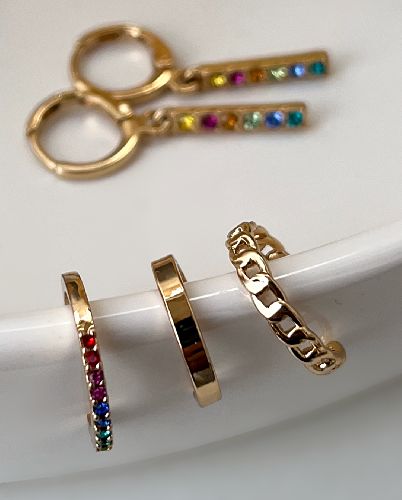 گوشواره پک مولتی کالر زنانه Tosh