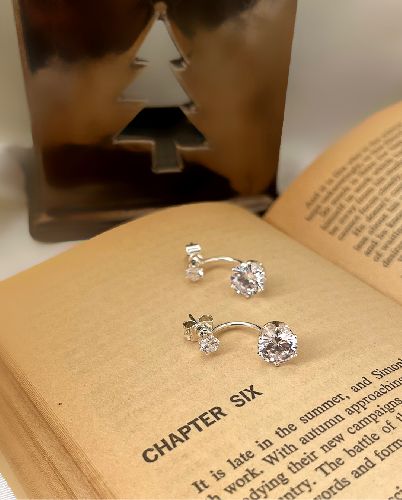 گوشواره دو تکه اویز از پشت زنانه Tosh