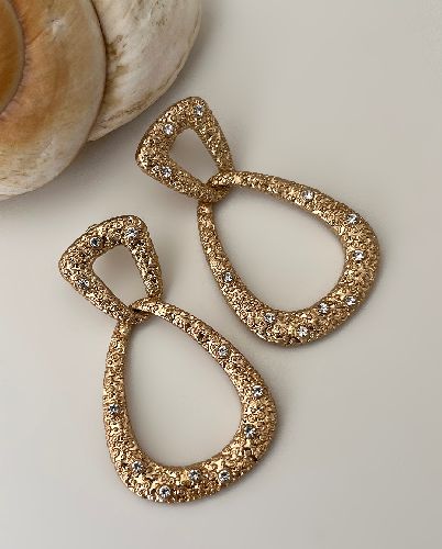 گوشواره مینیمال چکشی زنانه Six