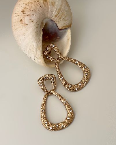 گوشواره مینیمال چکشی زنانه Six