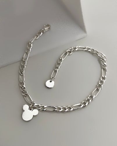 دست بند فیگارو اویز مینی ماوس دیزنی زنانه SIX