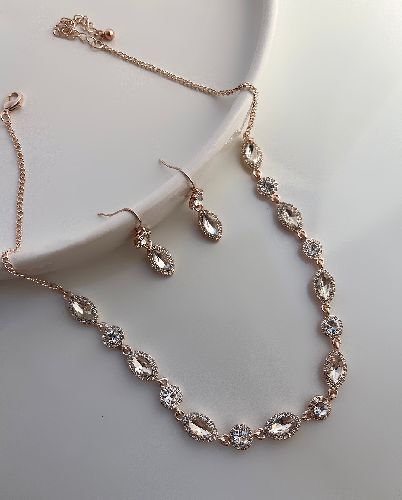 ست بدلیجات مجلسی فول نگین زنانه FreeBrand