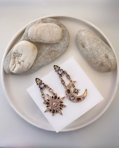 گوشواره ماه و ستاره زنانه I AM