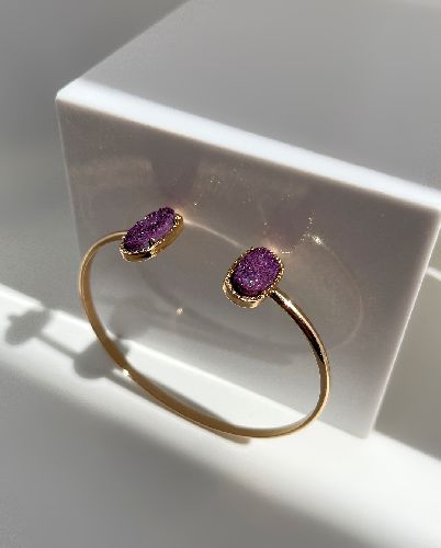 دست بند بنگل کریستالی زنانه I AM